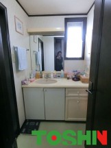 洗面所とトイレを一部屋に