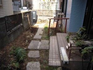 屋外手すりの取付完成