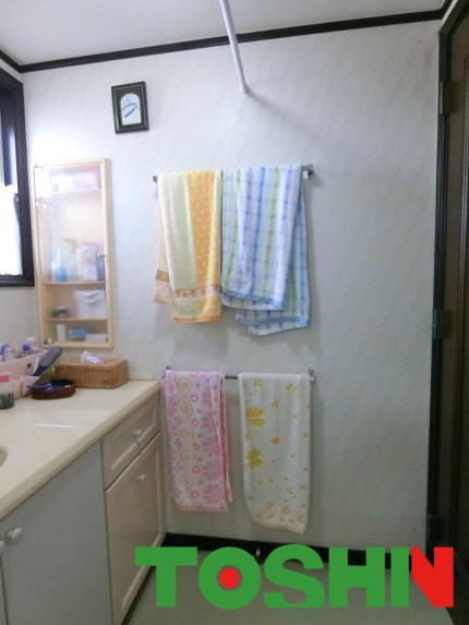 洗面とトイレを一部屋に