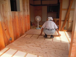 増築工事の施工過程です神奈川