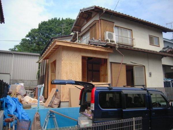 増築工事の施工過程です神奈川