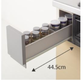 コンロ横引出